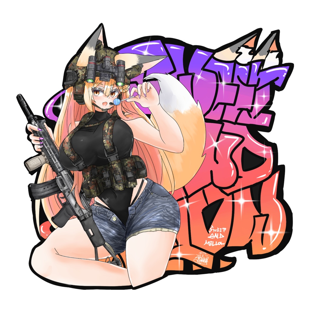 ライラちゃんステッカー（ダイカット）