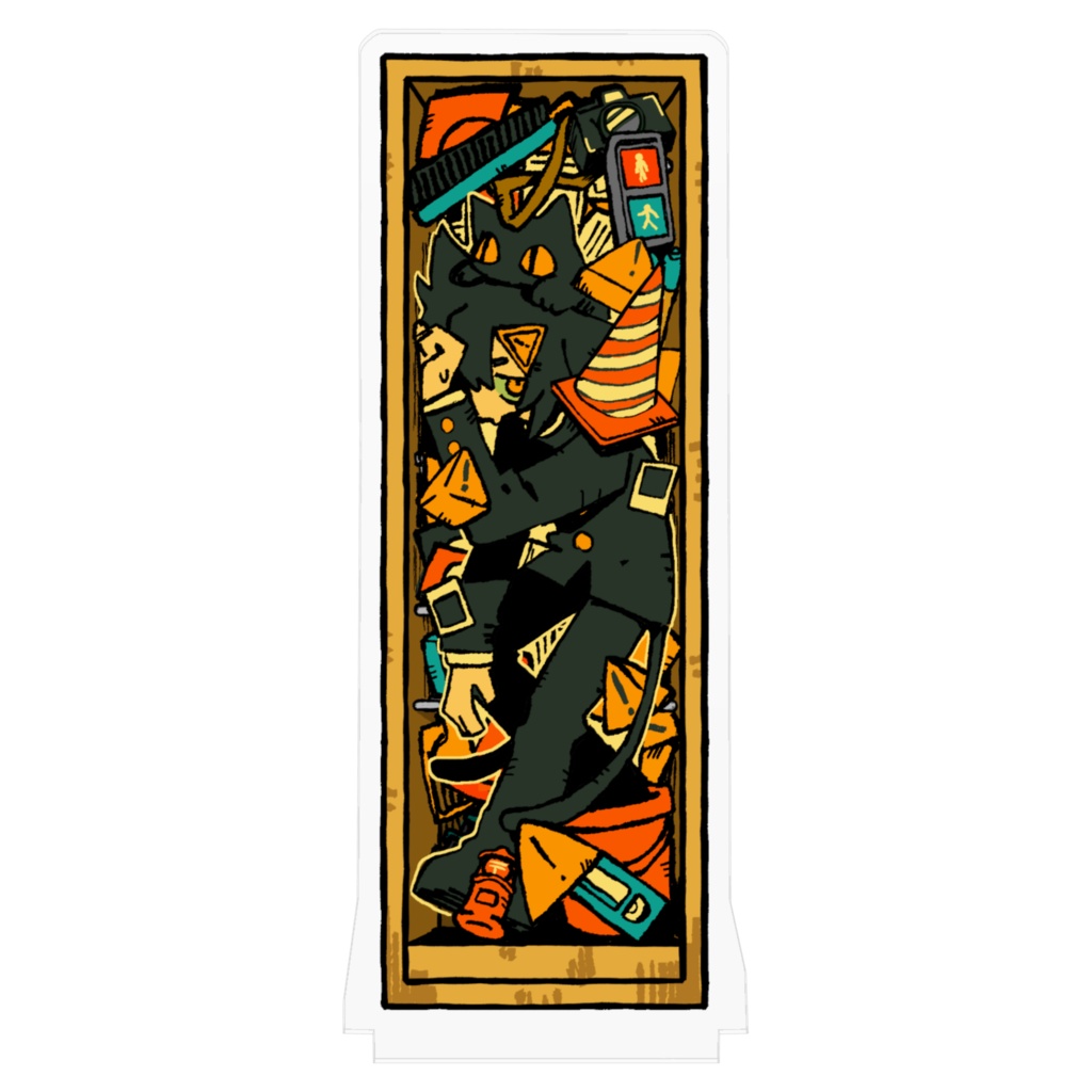 ロッカーぎゅうぎゅうアクリルスタンド