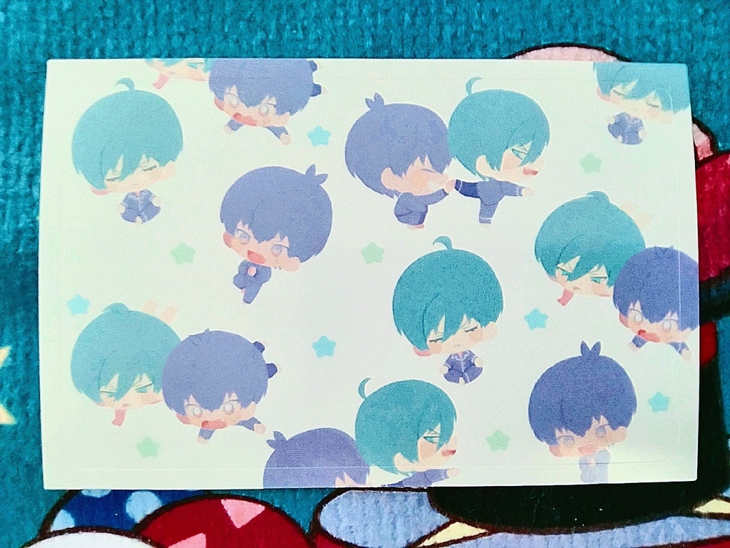 一緒にヨガするICカードステッカー