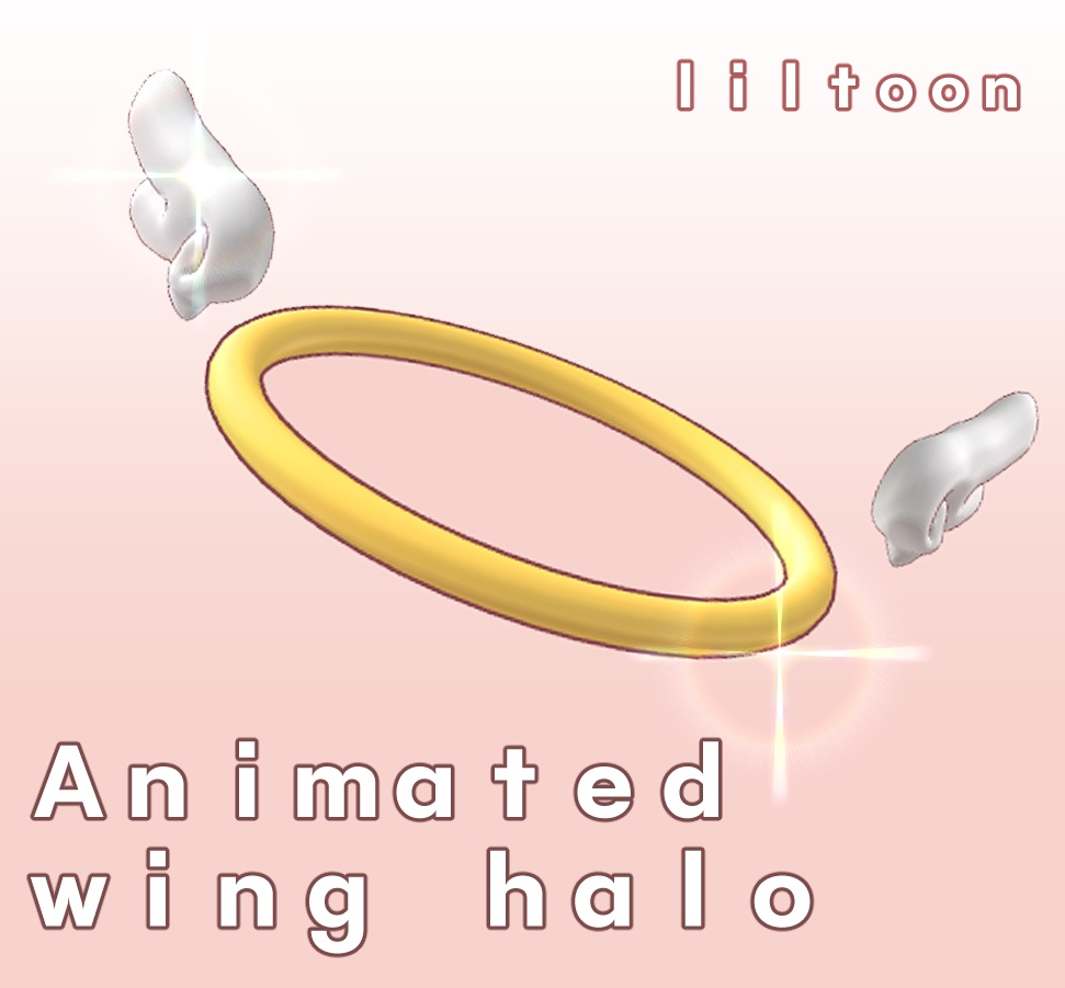[VRC] Animated wing halo ring