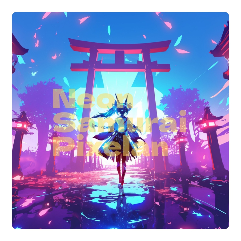 Neon Samurai Pixel
