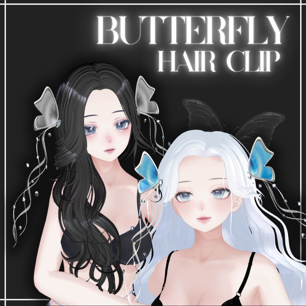 【PB】Butterfly HairClip / 揺れるヘアアクセサリー