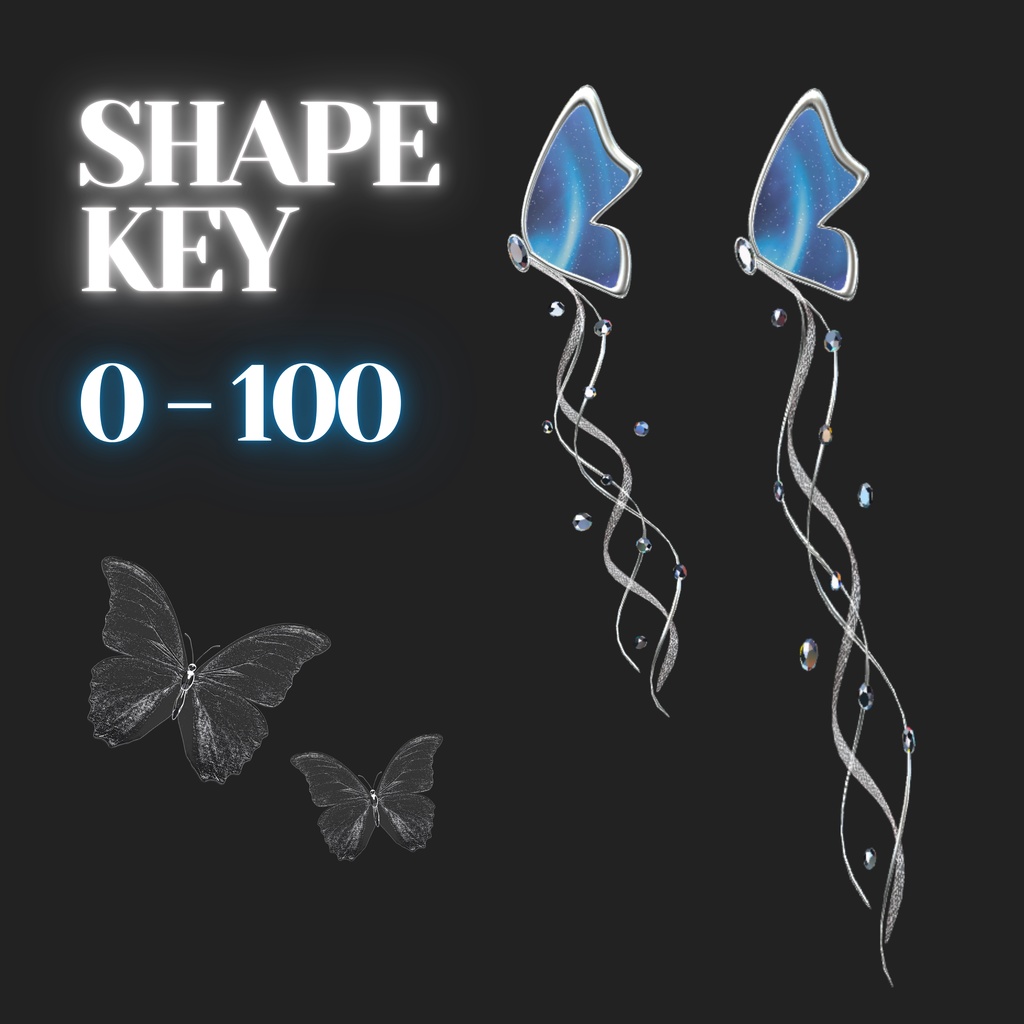 【PB】Butterfly HairClip / 揺れるヘアアクセサリー