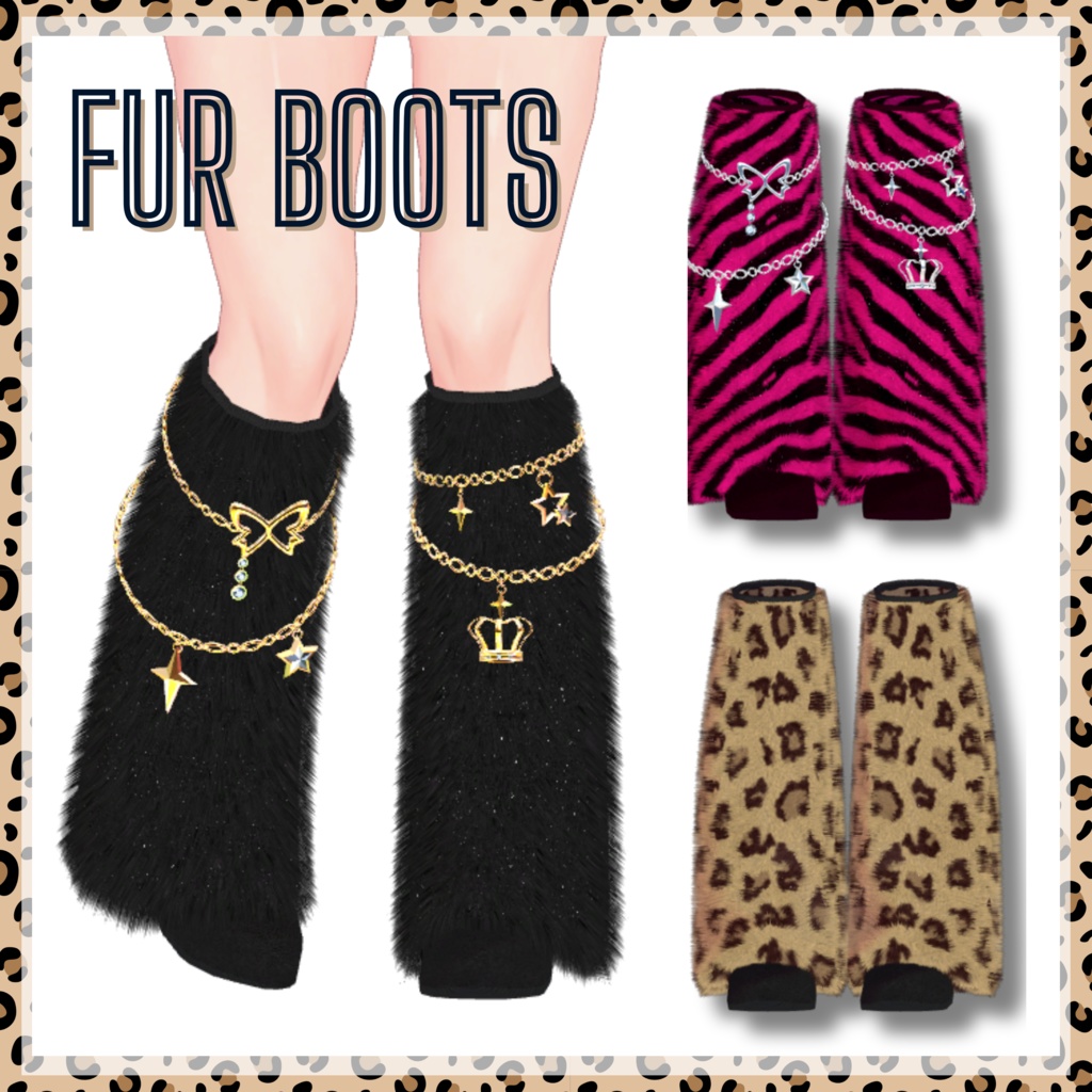 🌺Fur Boots☆MA対応【森羅・マヌカ・桔梗・凪夜瑠璃・まめふれんず】