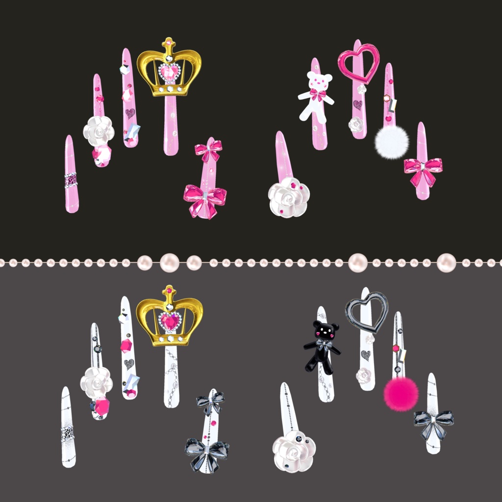 🎀Hime LongNails ギャルネイル☆MA対応【森羅・マヌカ・桔梗・凪夜瑠璃】