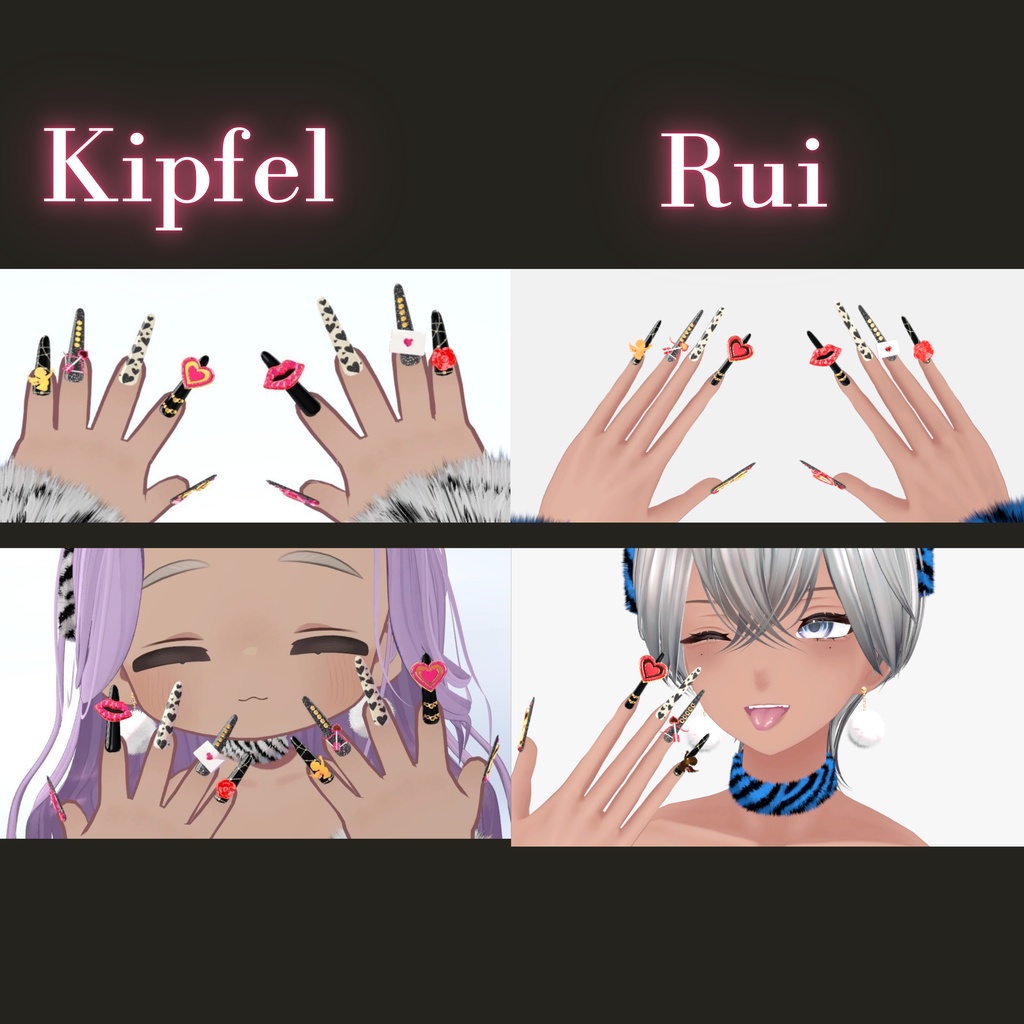 💖Valentine GalNails ギャルネイル☆MA対応【森羅・マヌカ・桔梗・凪夜瑠璃・キプフェル・累惟】