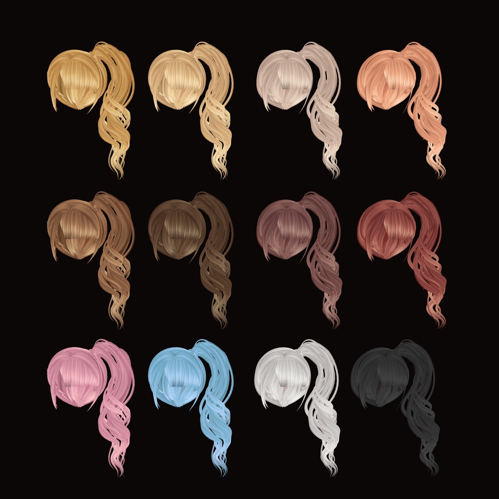 サイドポニーテール★Gal Side Pony☆MA対応【7アバター対応】