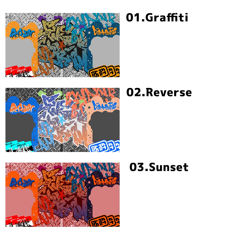 歌枠配信画面・グラフィティ