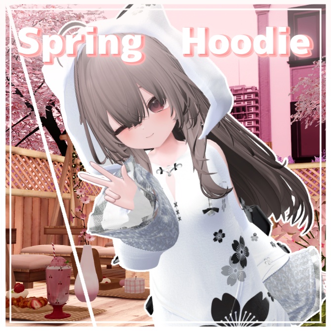 Spring Hoodie【VRChat想定】