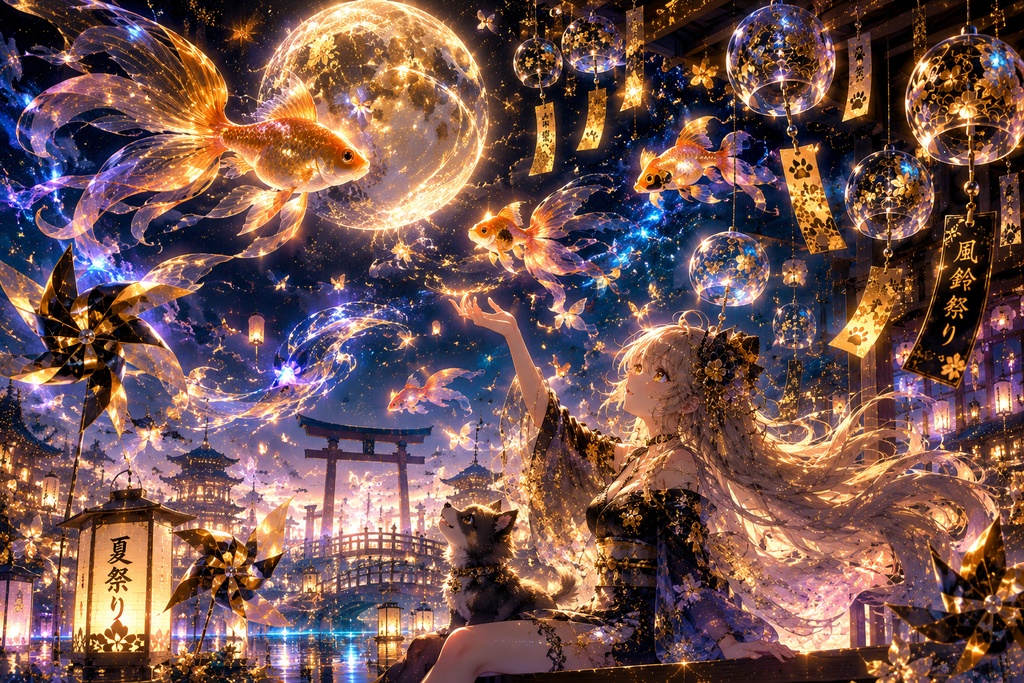 風鈴祭り ～空を泳ぐ金魚たち～