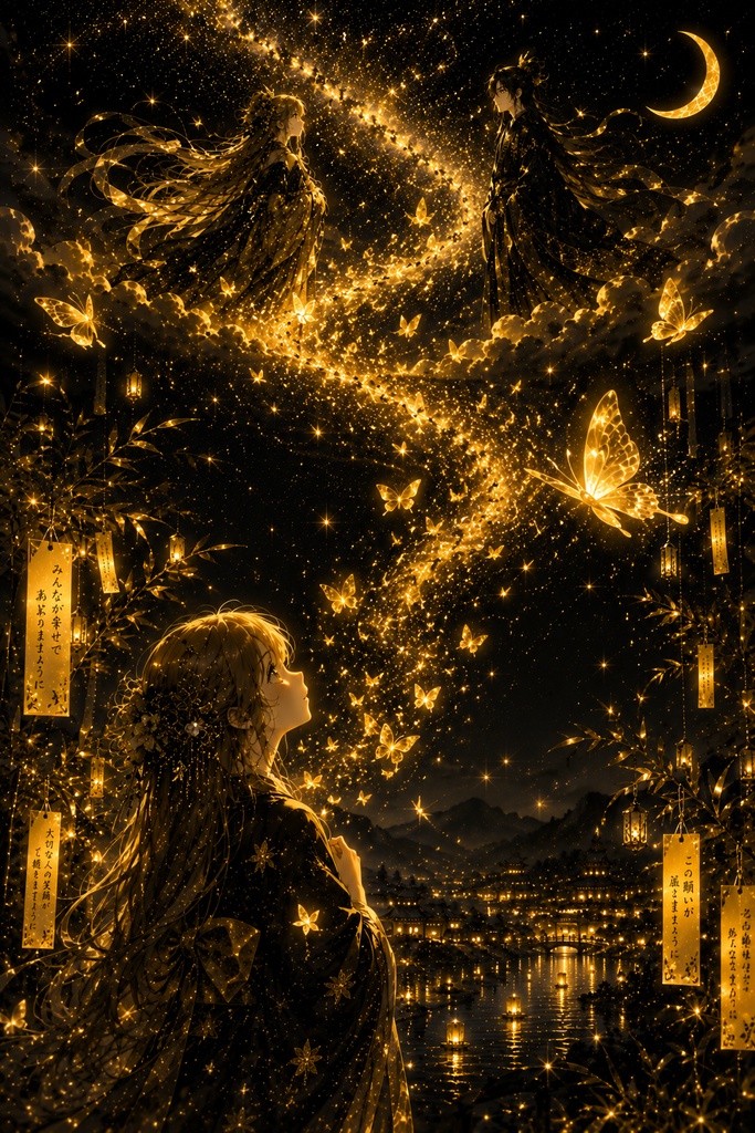 願いは、天の川へ。