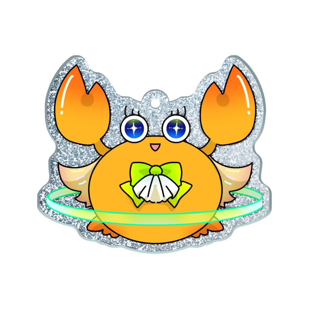 Vtuber 星玖図きらか マスコットキャラ「きらかに」ラメアクリルキーホルダー