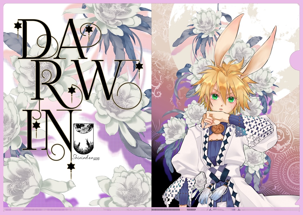 ★Bule完売/★Pink残部僅少【GZ】月下美人クリアファイル