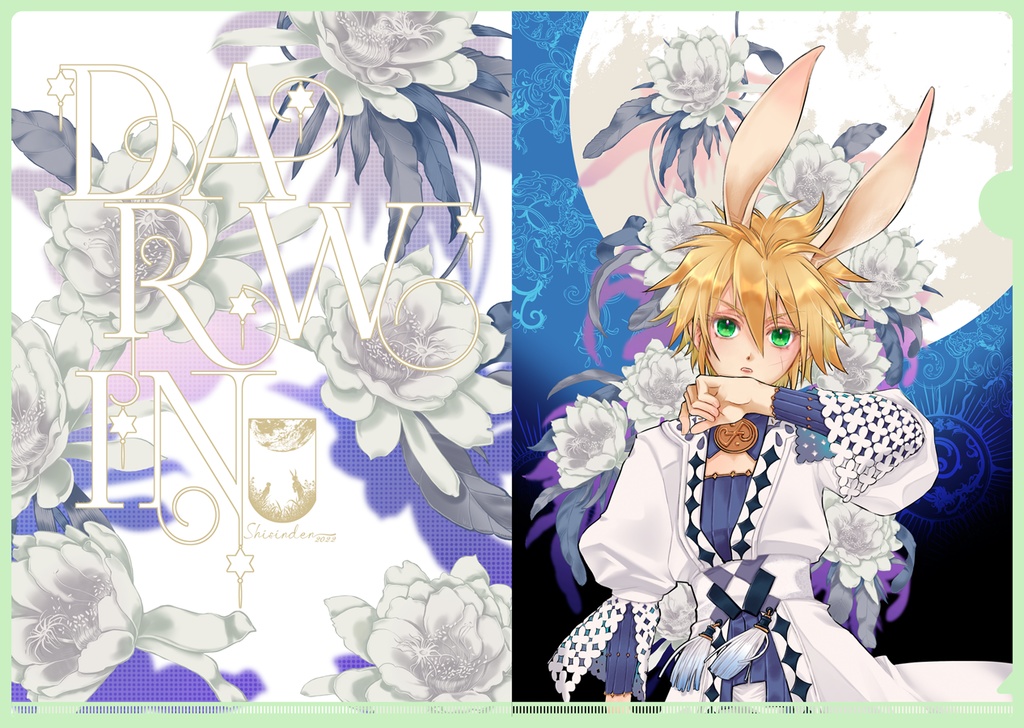 ★Bule完売/★Pink残部僅少【GZ】月下美人クリアファイル