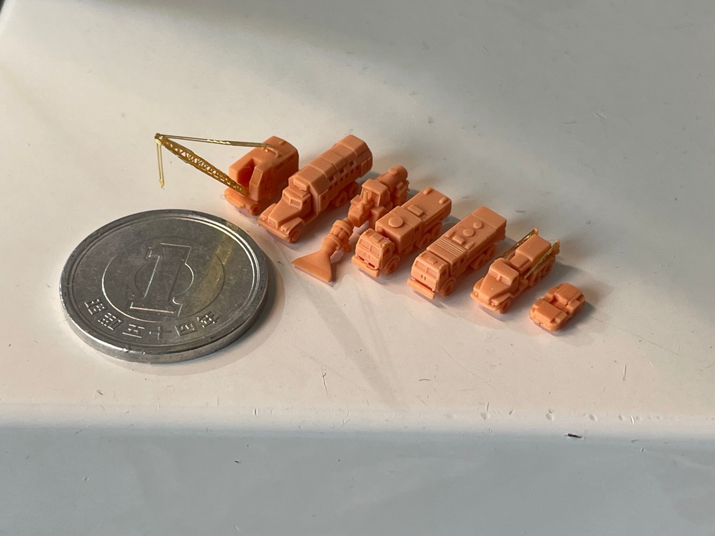 1/700 ロシア空母作業車セットC