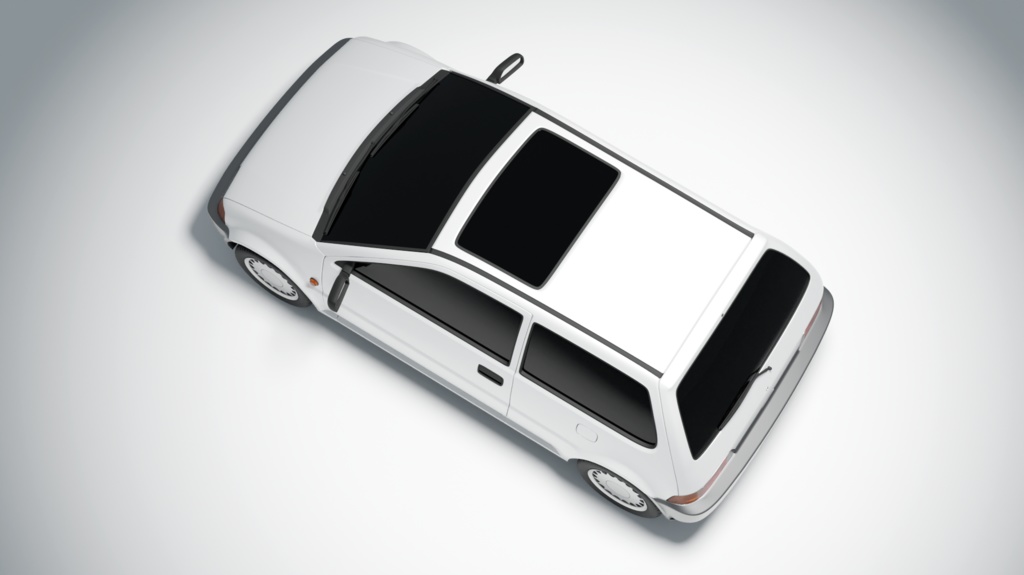 【無料3Dモデル】タウン(1986年のコンパクトカー)