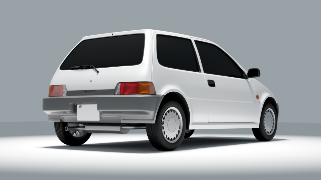 【無料3Dモデル】タウン(1986年のコンパクトカー)