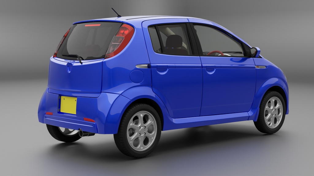 【3Dモデル】K2(2000年代の軽自動車)