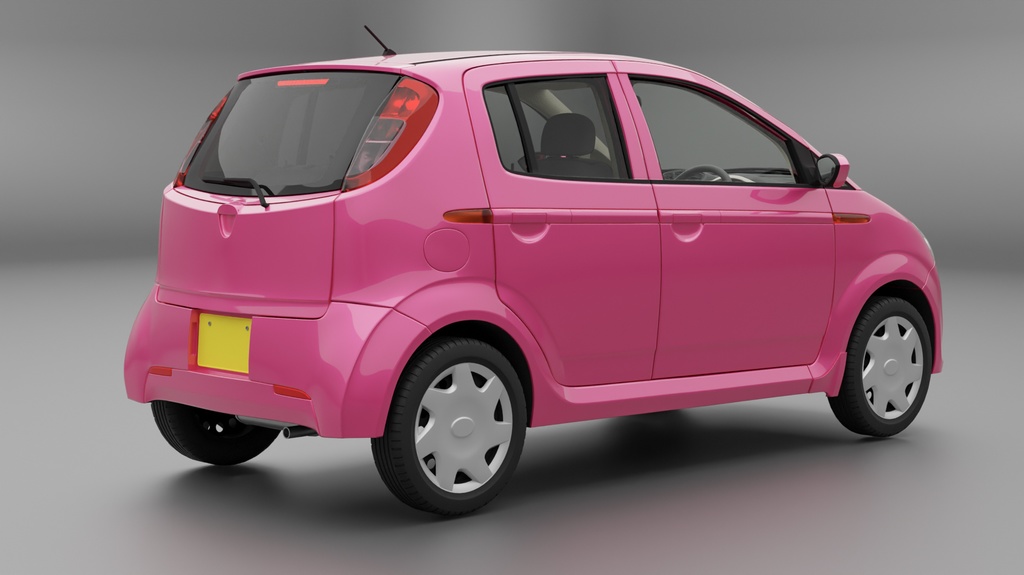 【3Dモデル】K2(2000年代の軽自動車)