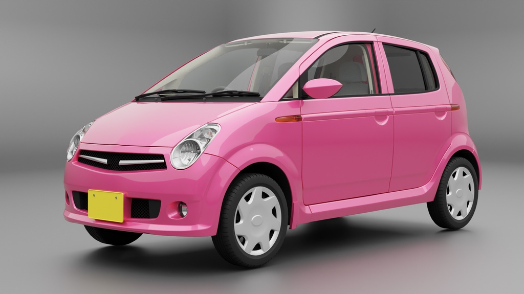 【3Dモデル】K2(2000年代の軽自動車)
