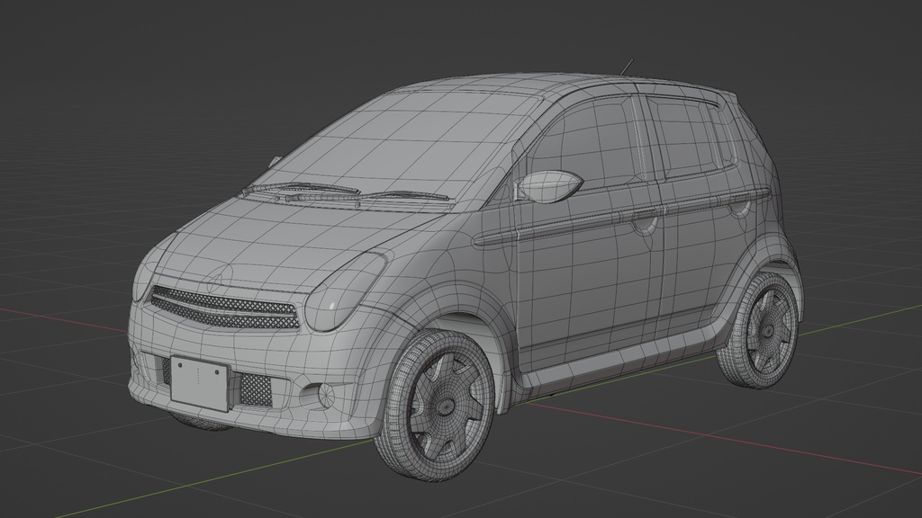 【3Dモデル】K2(2000年代の軽自動車)