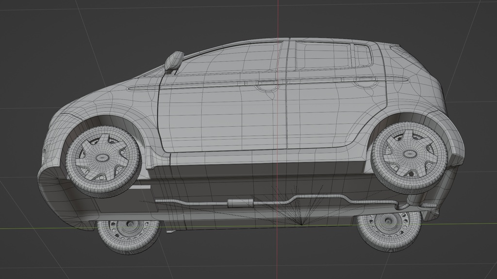【3Dモデル】K2(2000年代の軽自動車)