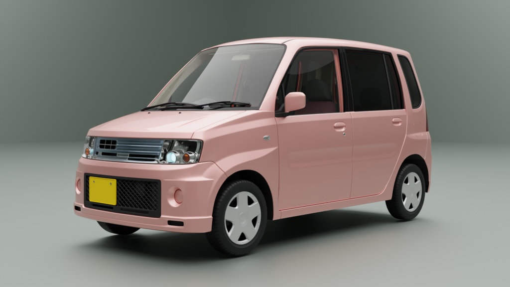 【3Dモデル】ノッポ(2008年の軽ワゴン)