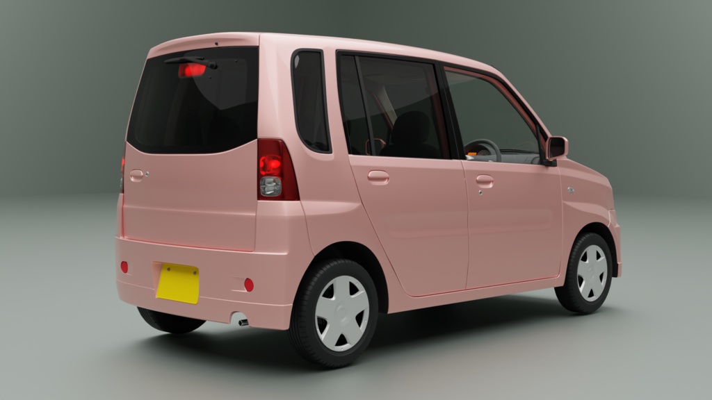 【3Dモデル】ノッポ(2008年の軽ワゴン)