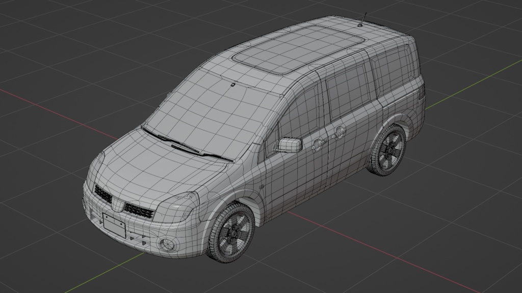 【3Dモデル】フェスティバル(2006年のミニバン)