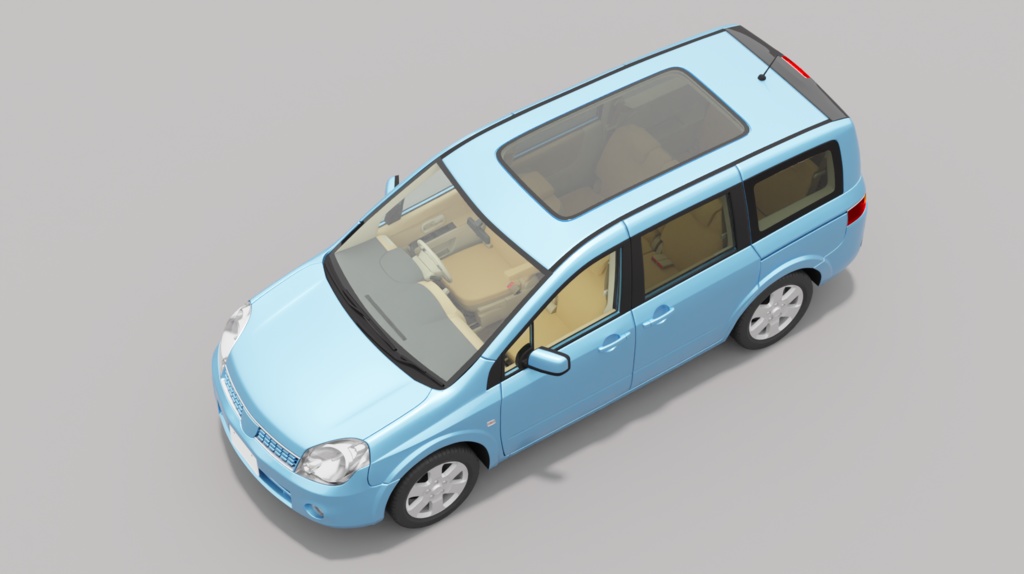 【3Dモデル】フェスティバル(2006年のミニバン)