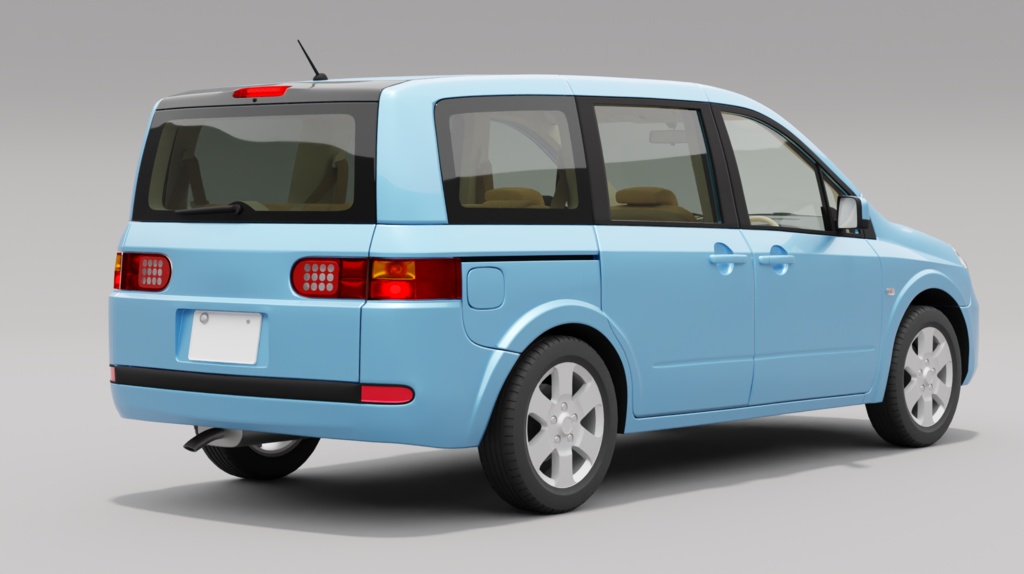 【3Dモデル】フェスティバル(2006年のミニバン)