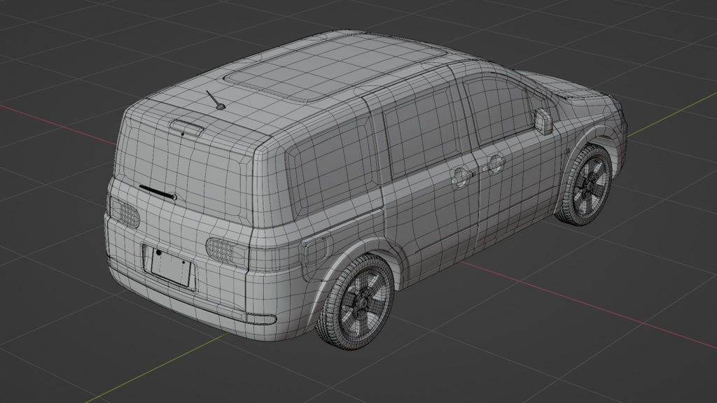 【3Dモデル】フェスティバル(2006年のミニバン)