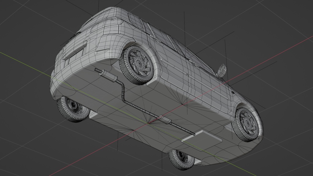 【無料版有】【3Dモデル】デマイン(2000年代前半のコンパクトカー)