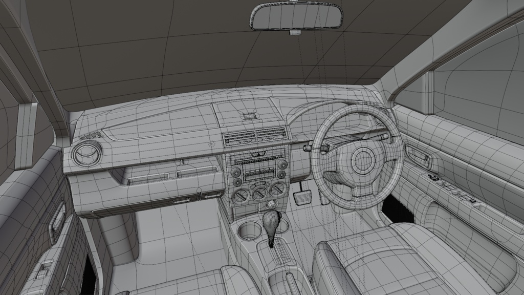 【無料版有】【3Dモデル】デマイン(2000年代前半のコンパクトカー)