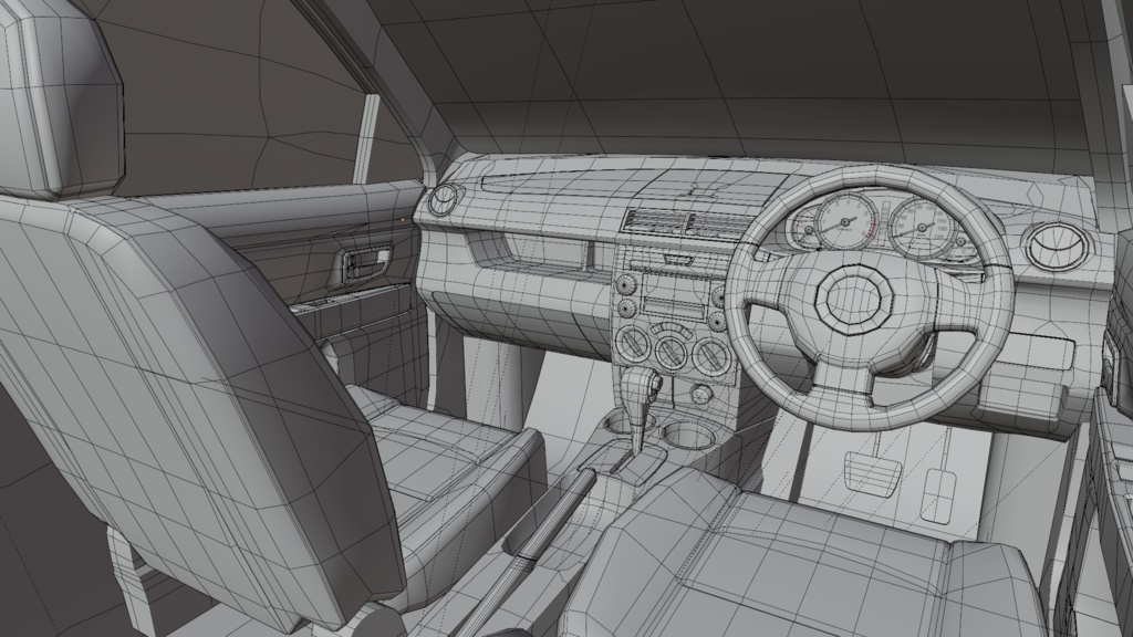 【ポリゴン削減】デマイン(2000年代前半のコンパクトカー)