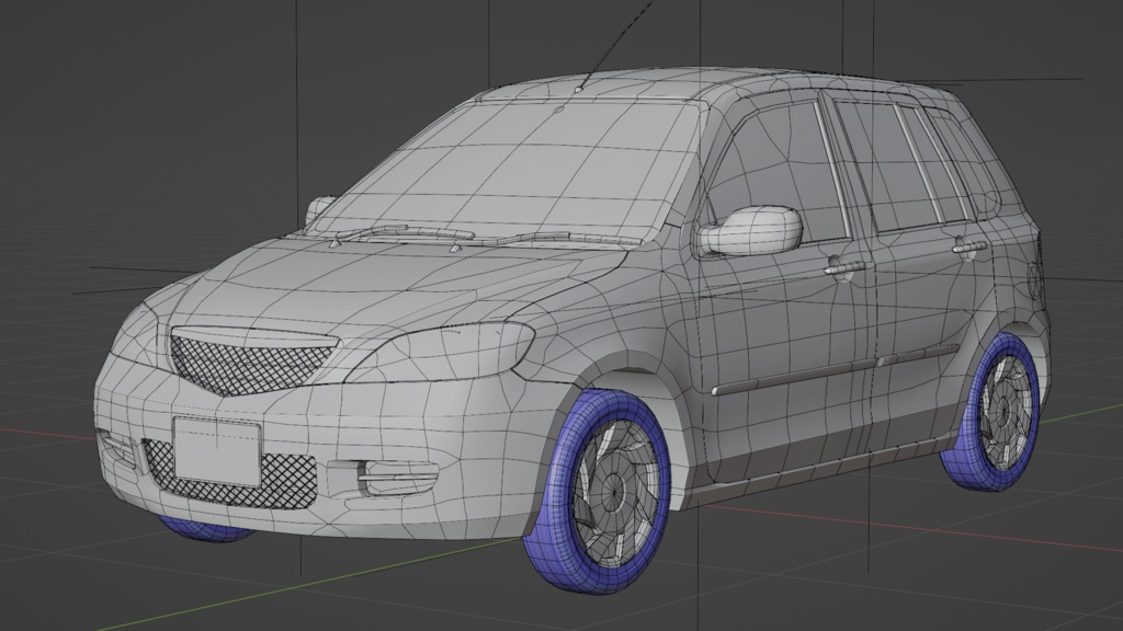 【ポリゴン削減】デマイン(2000年代前半のコンパクトカー)