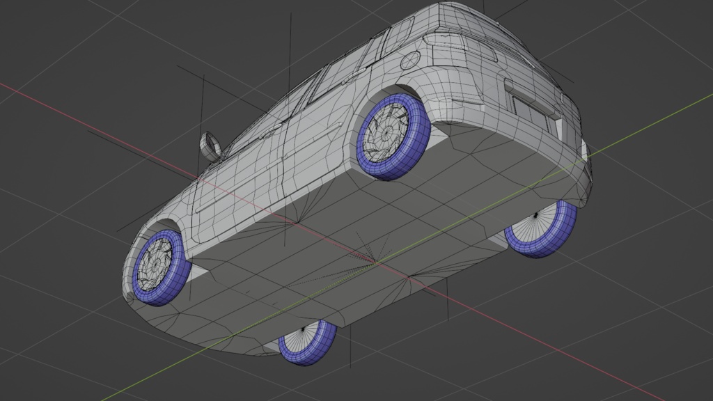 【ポリゴン削減】デマイン(2000年代前半のコンパクトカー)