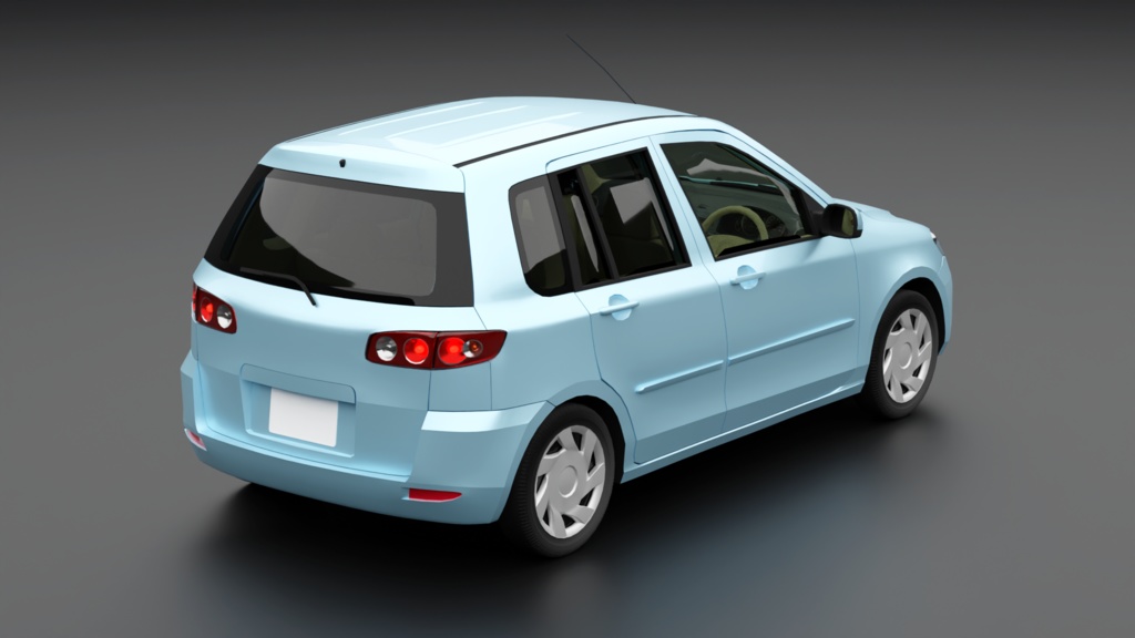 【ポリゴン削減】デマイン(2000年代前半のコンパクトカー)
