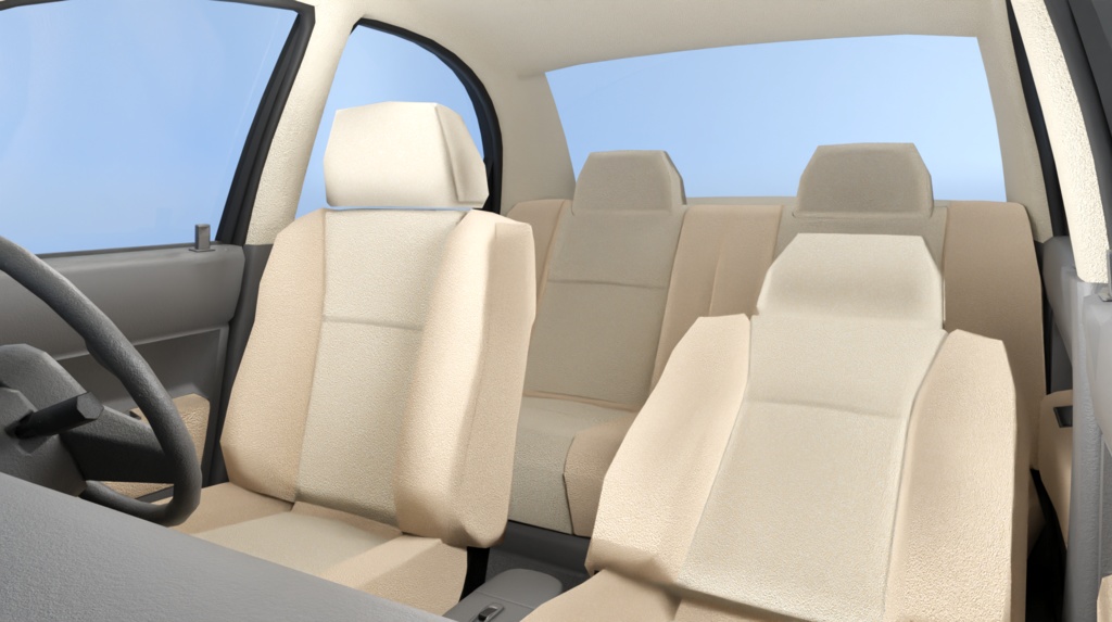 【ポリゴン削減3Dモデル】ピューレ(1990年代のコンパクトセダン)