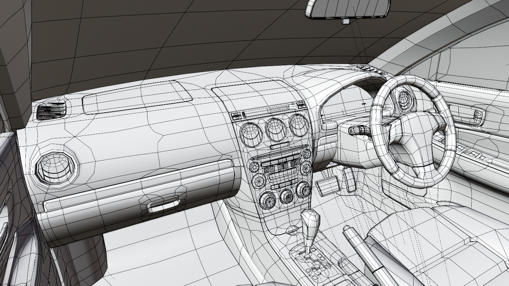 【3Dモデル】【削減あり】アペンド(2000年代のセダン・ワゴン)
