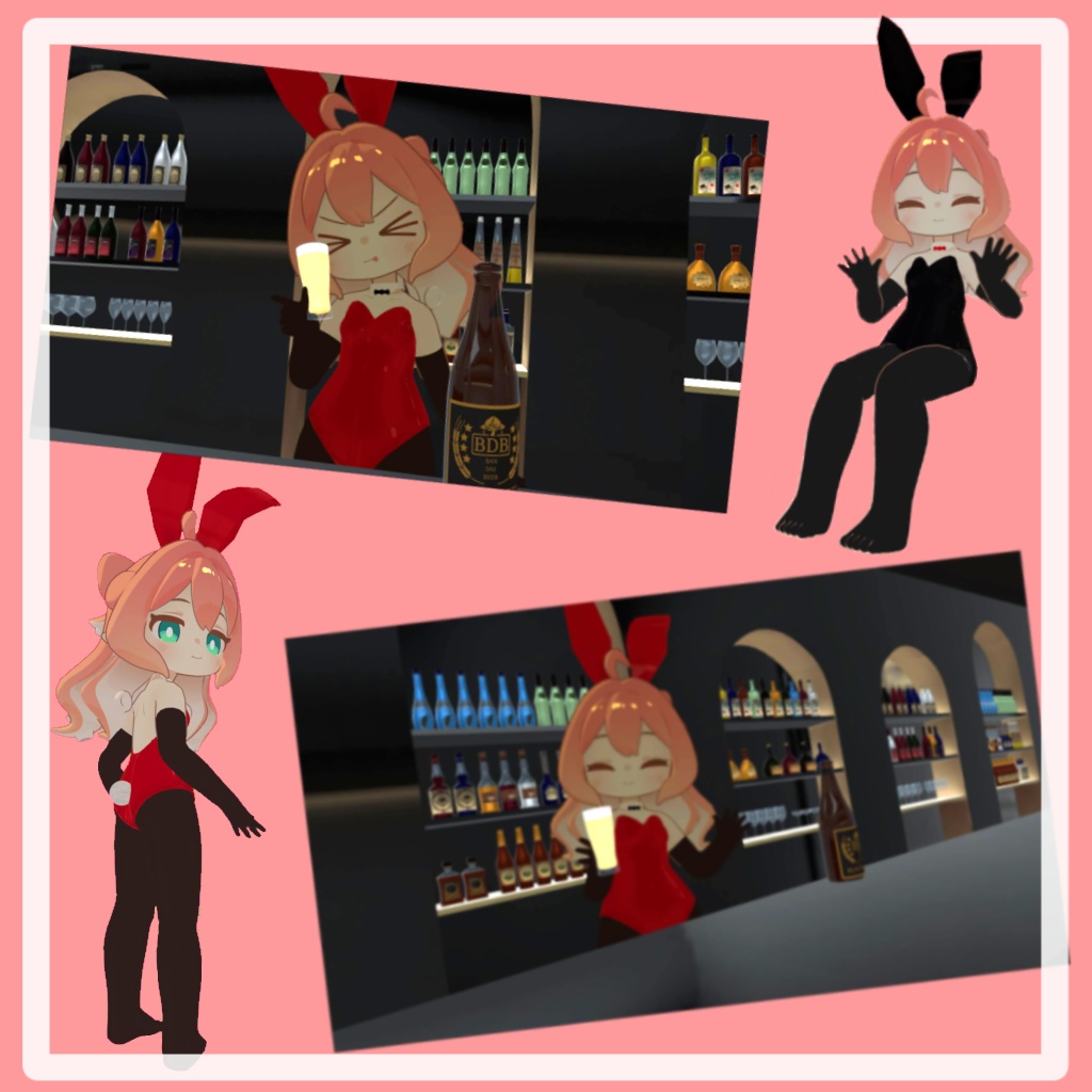 【えも研素体】シンプルバニー