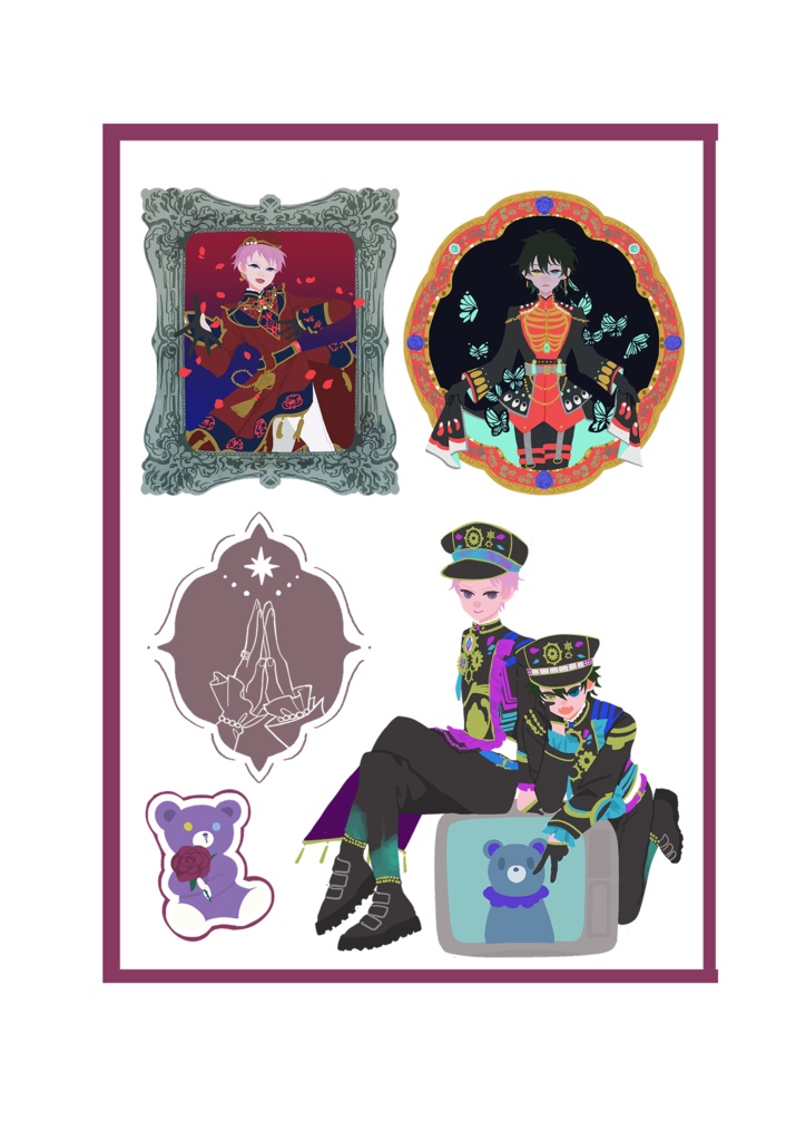 クリアステッカー/セルフカット