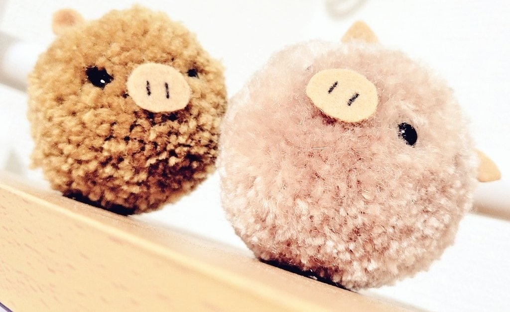 毛糸のぶたさん