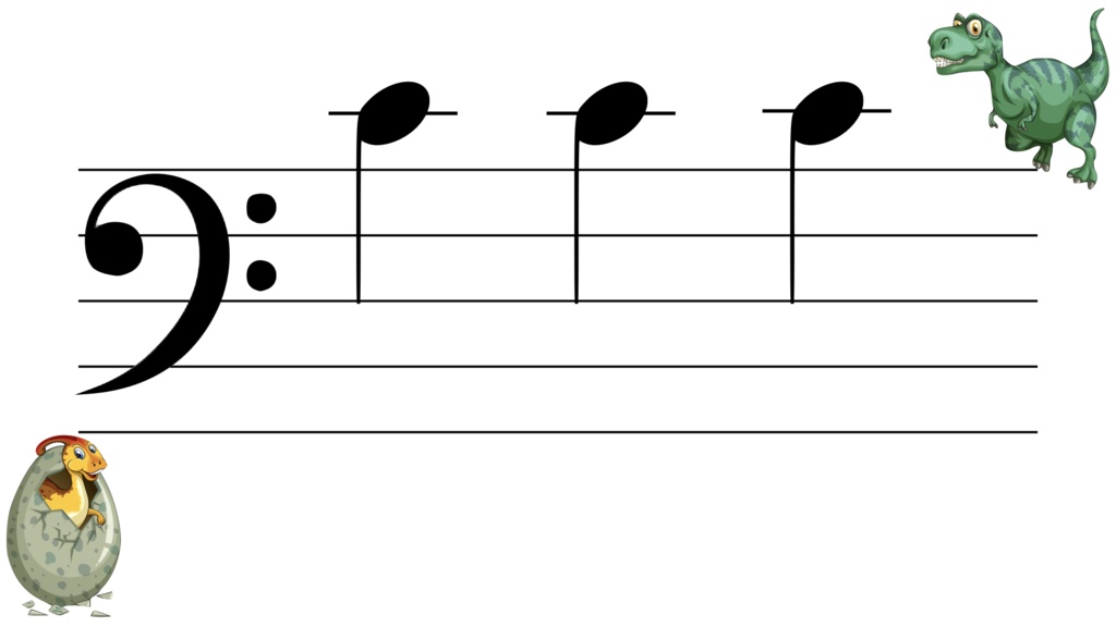 恐竜おんぷフラッシュカードPDFファイル