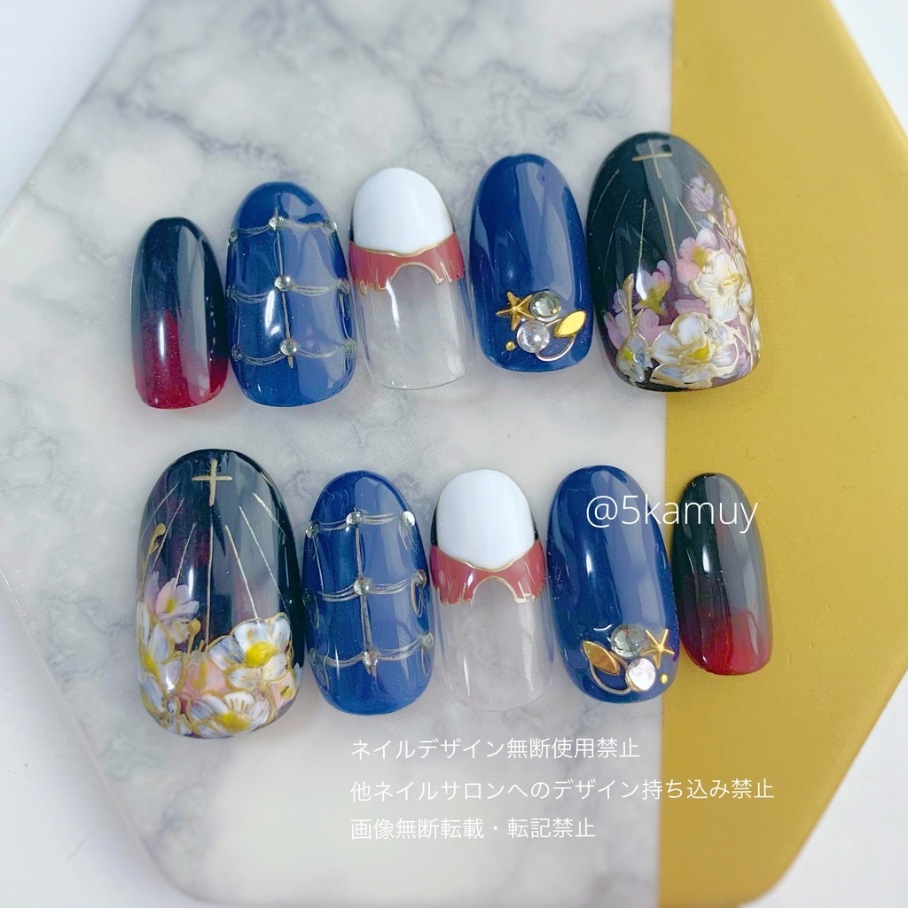 ゴールデンカムイ ネイルチップ 鶴見中尉 ぐみぐみ Booth