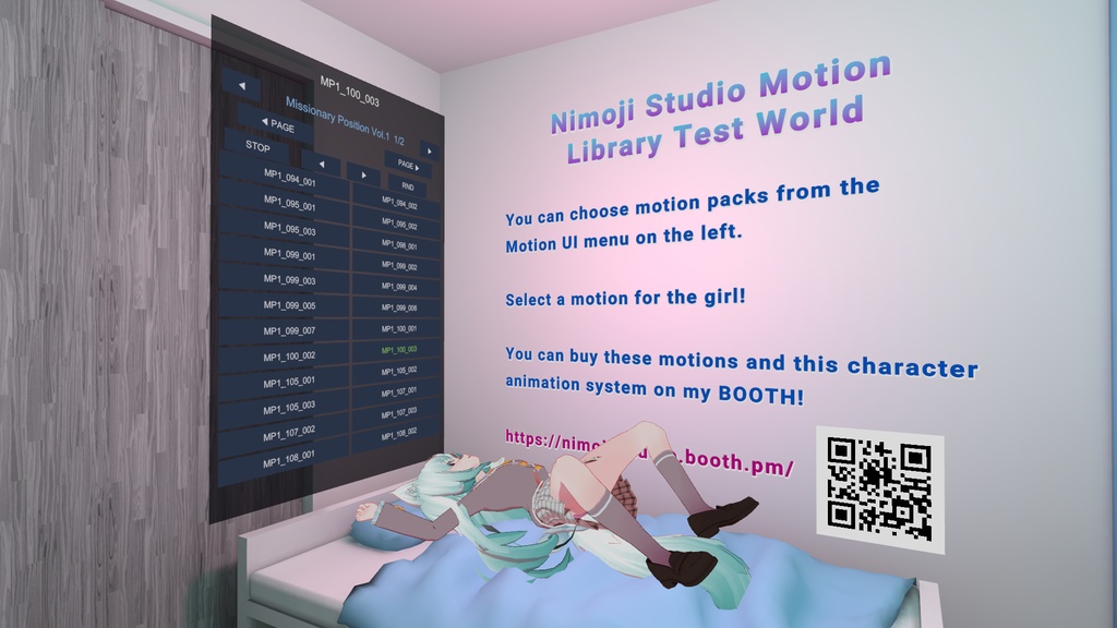 【ワールドギミック】Motion Player Gimmick【VRChatモーション向け】
