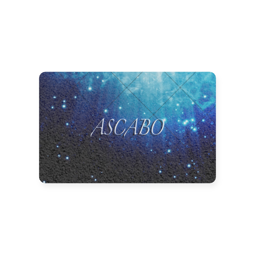 財布にそっと忍ばせたいキラキラプラスチックホロカード ASCABO周年記念グッズ