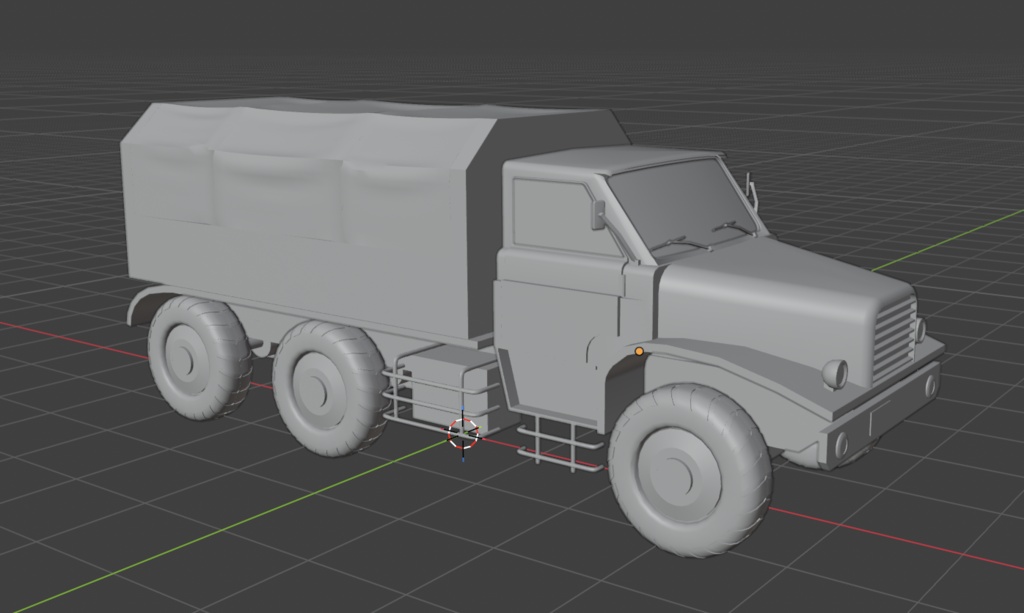 【3Dモデル】ボンネットトラック