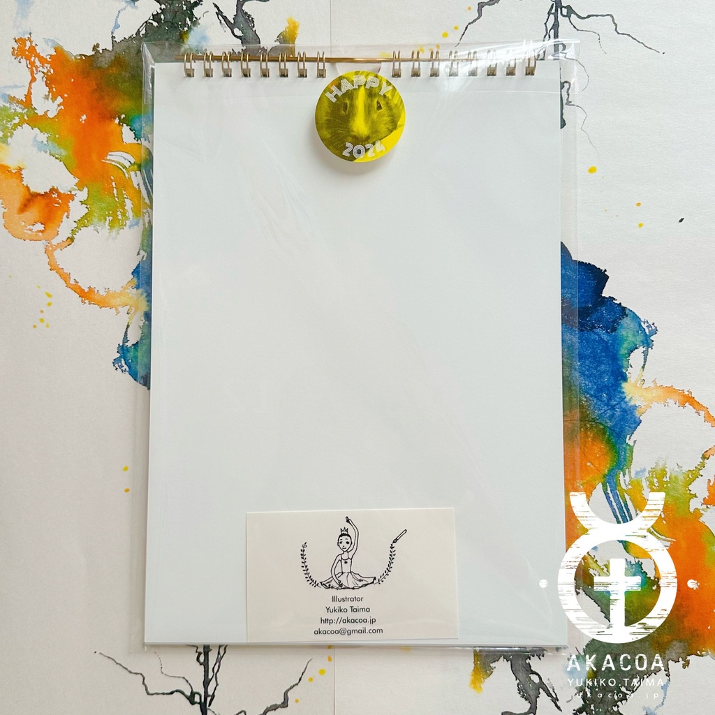 【2024年1月始まり】モルスケッチカレンダー【月めくり】