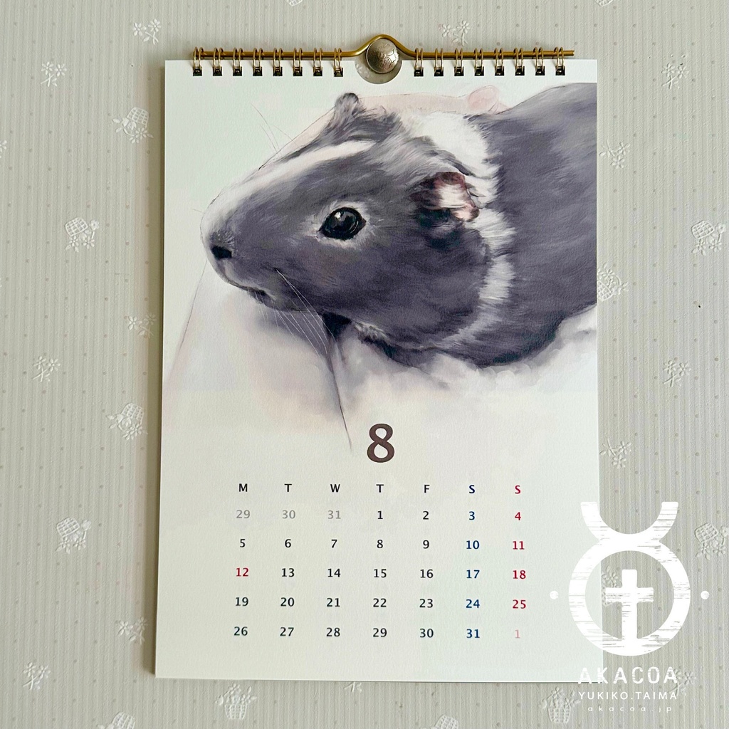 【2024年1月始まり】モルスケッチカレンダー【月めくり】